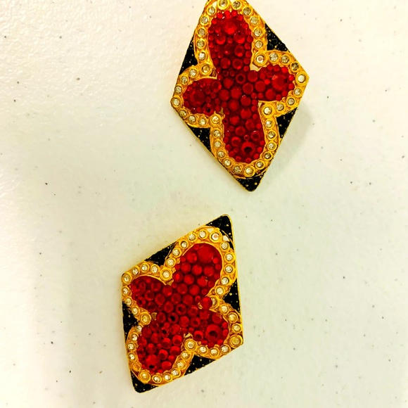 REDUCED! Authentic Jay Feinberg designer earrings. Showstopper. - Picture 1 of 8